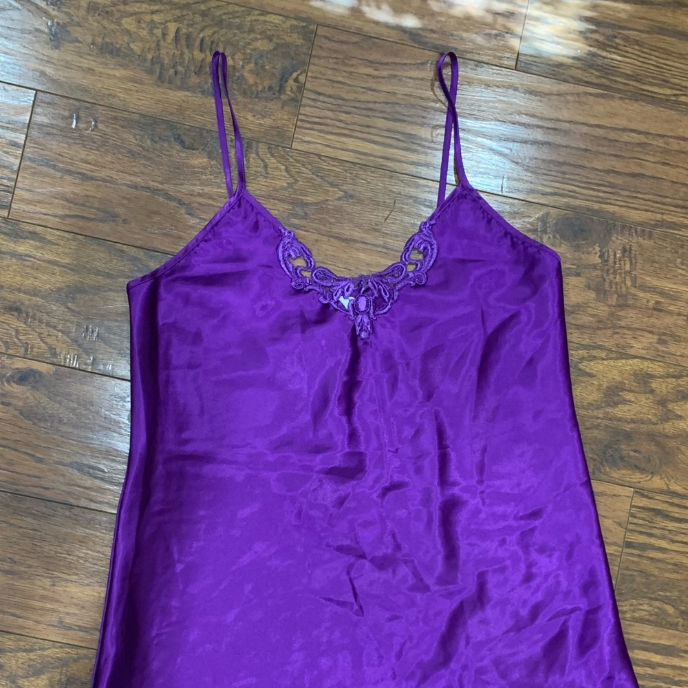 Silky purple lace top